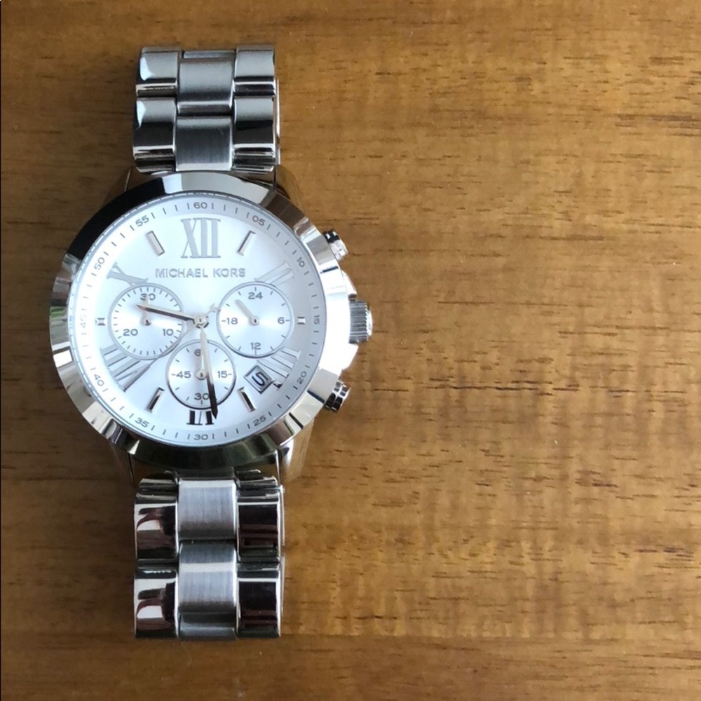 Michael Kors silver sport watch